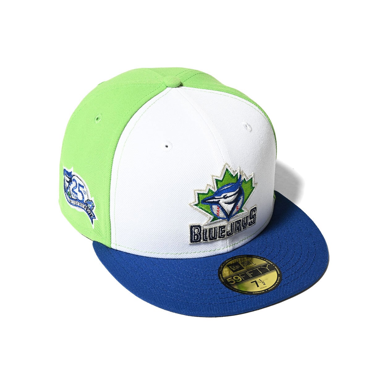 NEW ERA TRONTO BLUE JAYS - 59FIFTY 25TH SEASON WHITE/LGRN/LROYAL 【70928708】