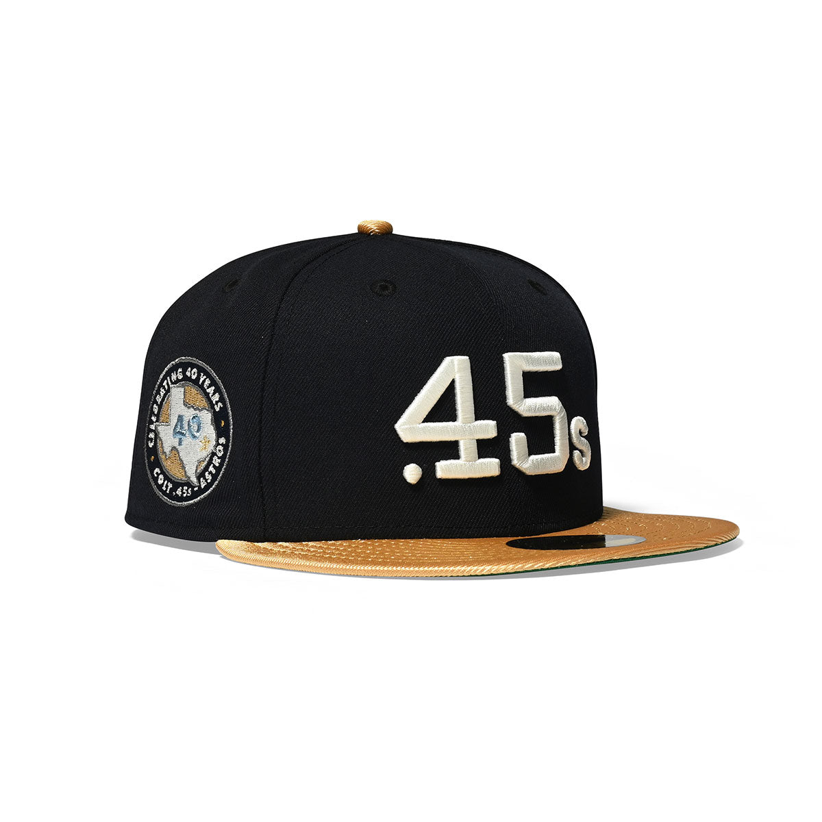 NEW ERA Houston Colt 45 -40TH 59FIFTY NAVY/METALLIC GOLD/GREEN【70813229】