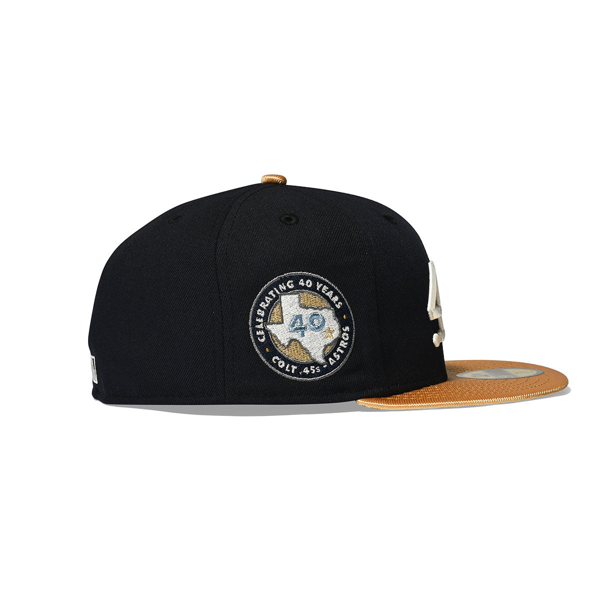 NEW ERA Houston Colt 45 -40TH 59FIFTY NAVY/METALLIC GOLD/GREEN【70813229】