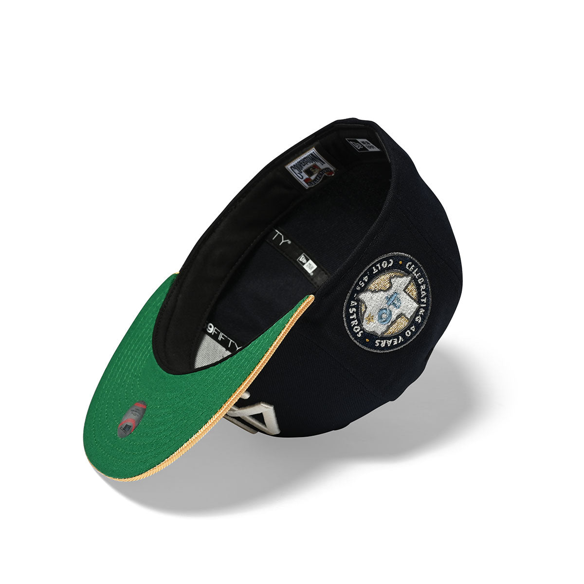 NEW ERA Houston Colt 45 -40TH 59FIFTY NAVY/METALLIC GOLD/GREEN【70813229】