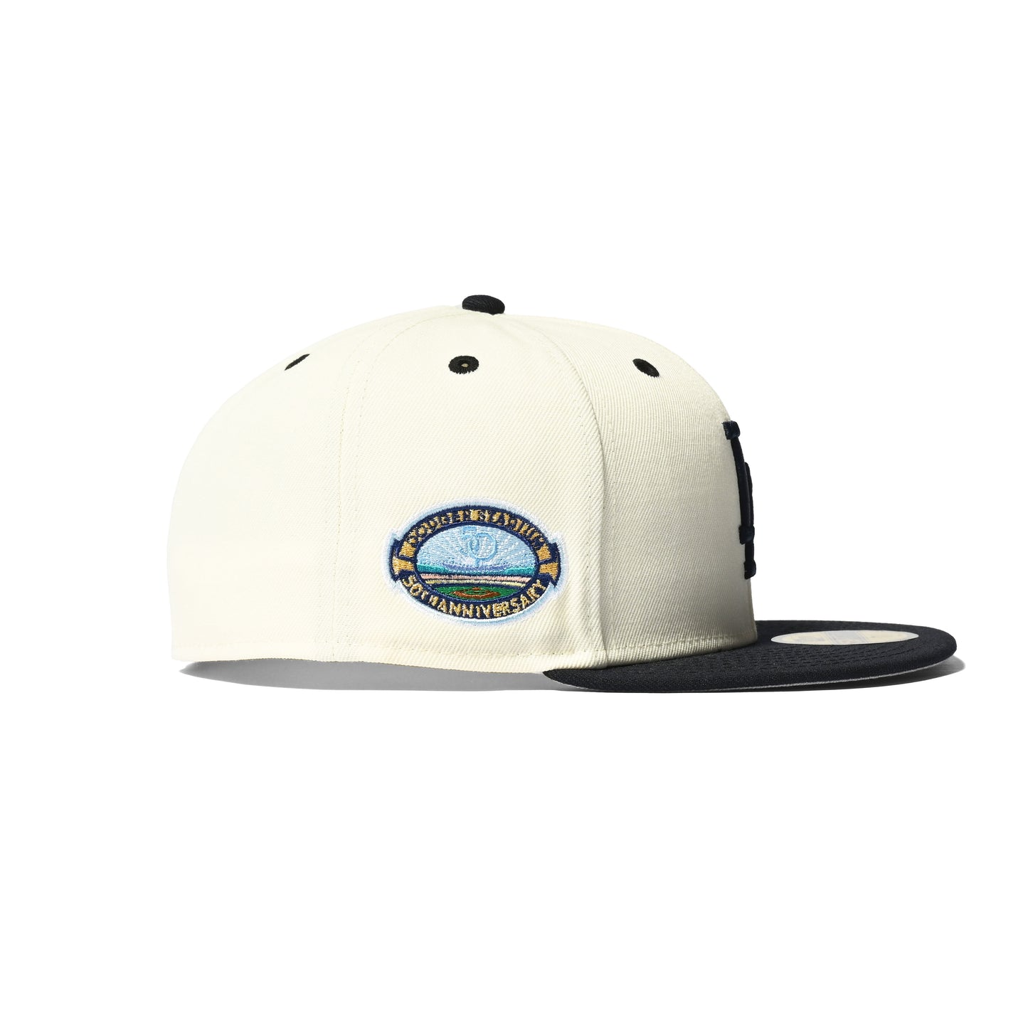 NEW ERA Los Angeles Dodgers - Dodger Stadium 59FIFTY 50th ANV CHROME/NAVY【70811941】