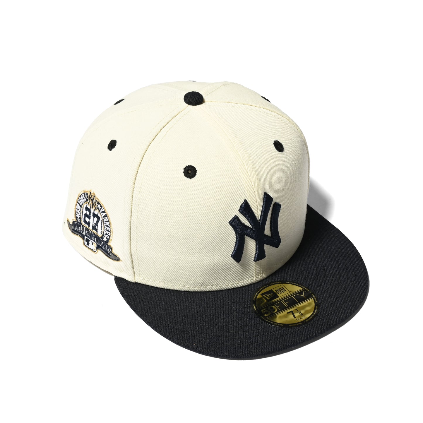 NEW ERA New York Yankees - WS 27th CHAMPION 59FIFTY CHROME/NAVY【70811944】
