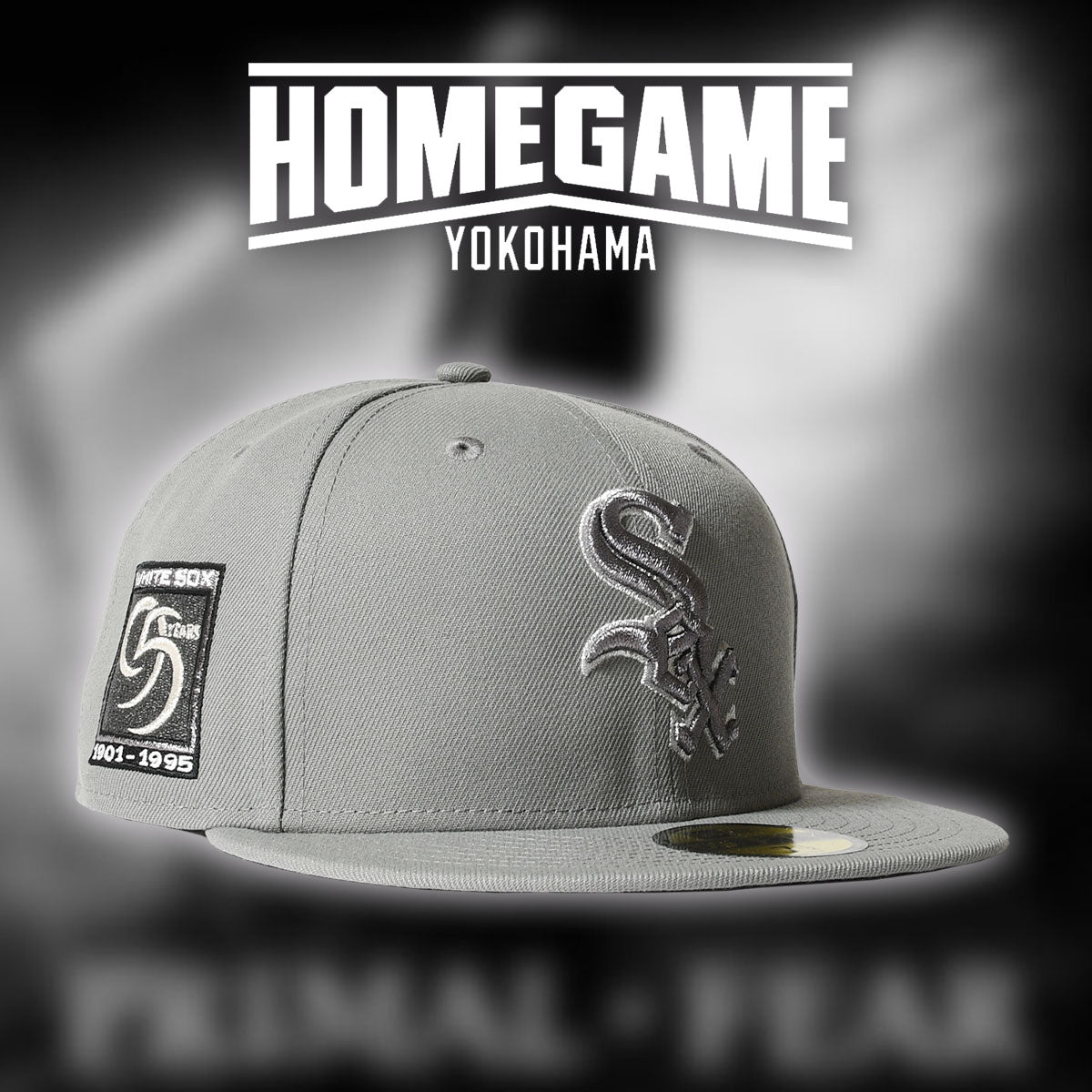 NEW ERA - CHICAGO WHITE SOX CO 1995 ANNIVERSARY LOGO 50FIFTY GRAY