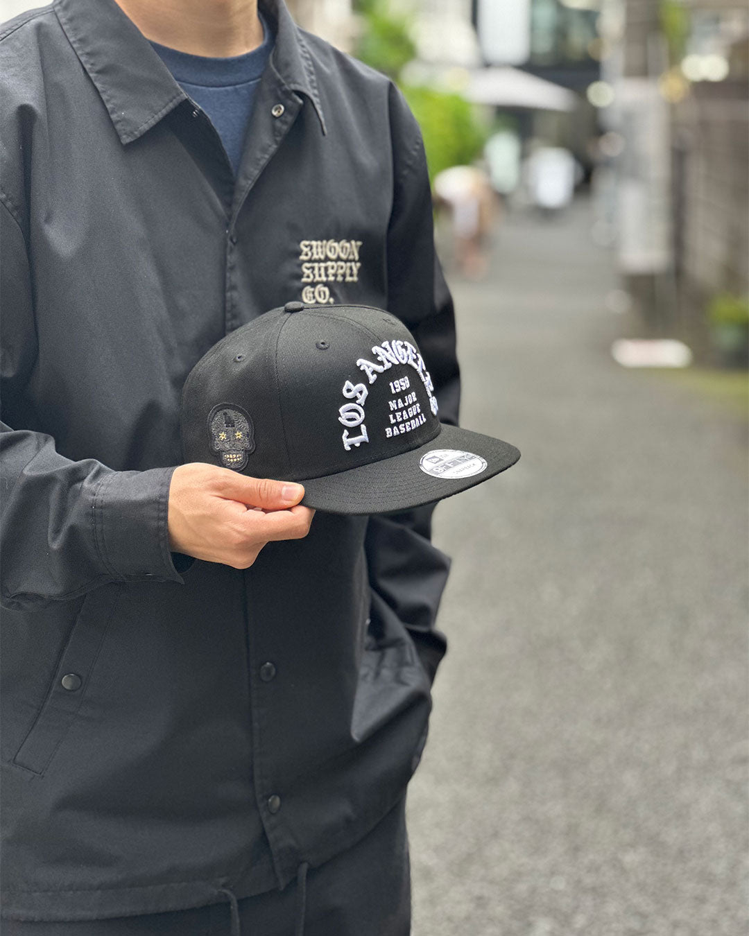 NEW ERA - LOS ANGELES DODGERS 9FIFTY CO SUGAR SKULL BLACK 【70992032】