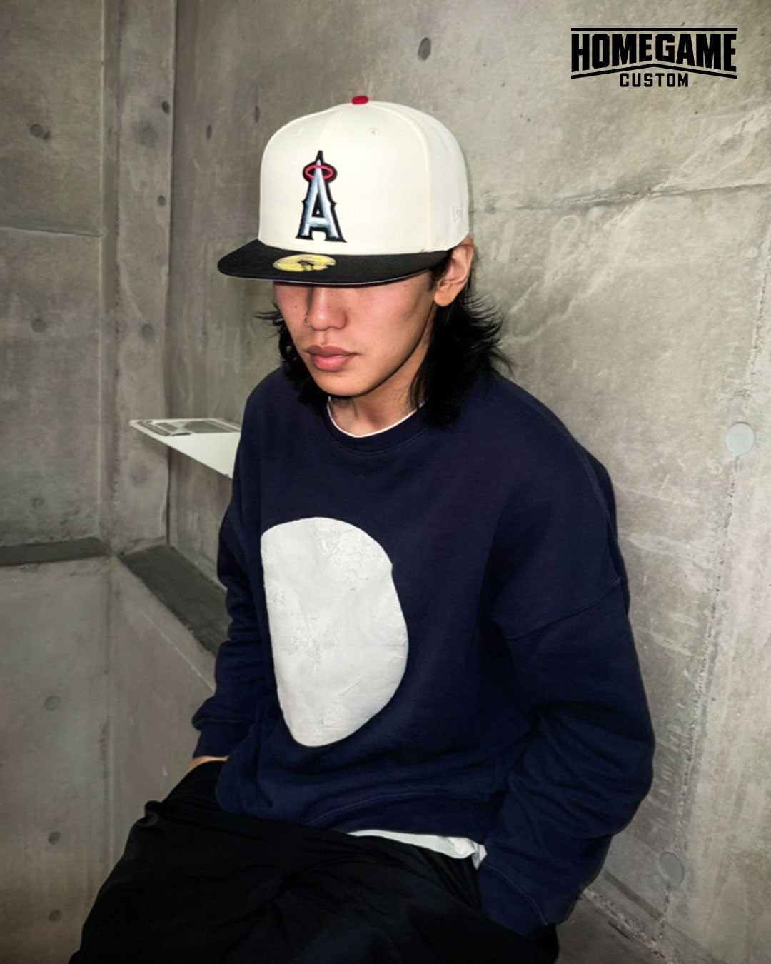 NEW ERA - ANAHEIM ANGELS CO 50th Anniversary 59FIFTY CHROME WHITE/BLACK 【71021917】