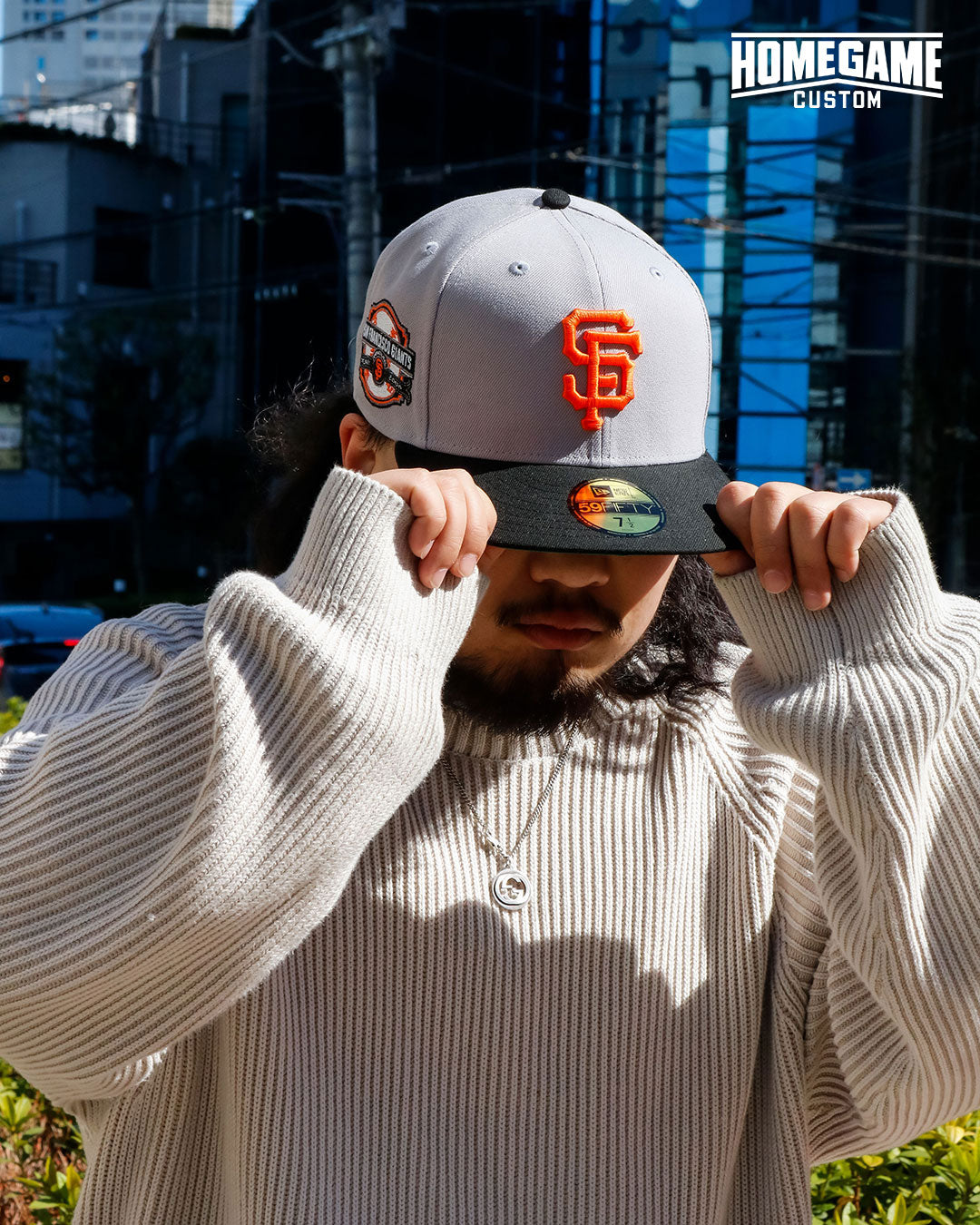 NEW ERA - SAN FRANCISCO GIANTS CO INAUGURAL 2000 59FIFTY GRAY/BLK【71023869】
