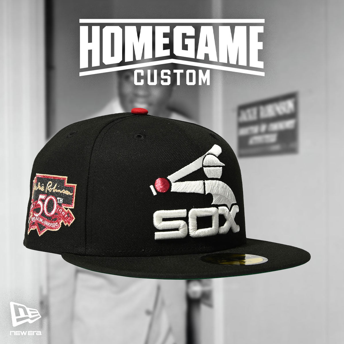 NEW ERA - CHICAGO WHITE SOX CO J.ROBINSON 50TH 59FIFTY BLACK