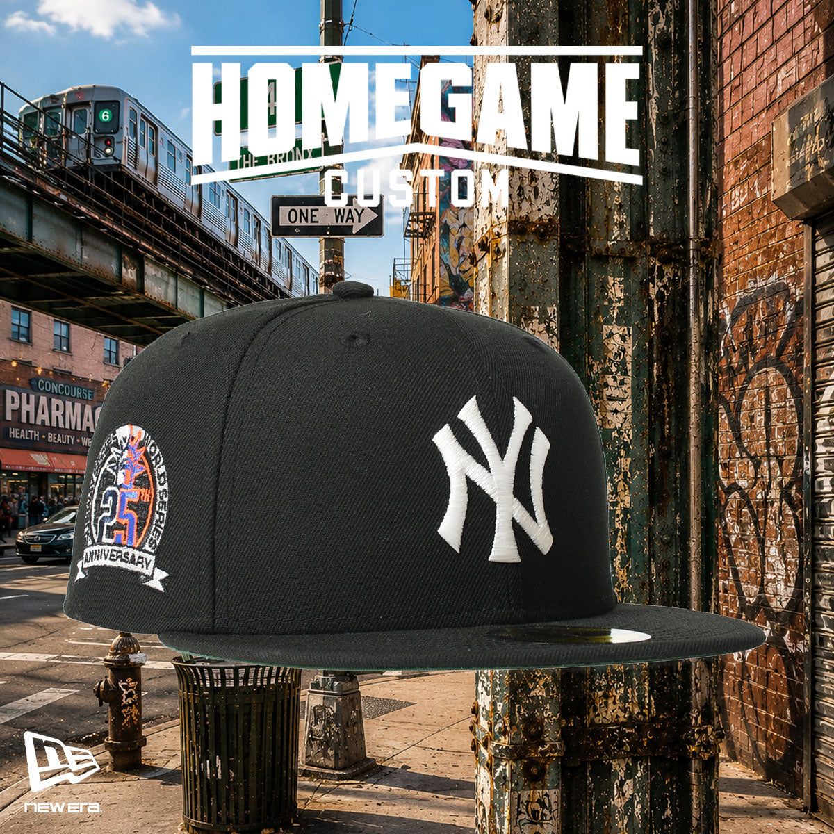 NEW ERA - NEW YORK YANKEES CO SUBWAY 25TH 59FIFTY BLACK 【71037337