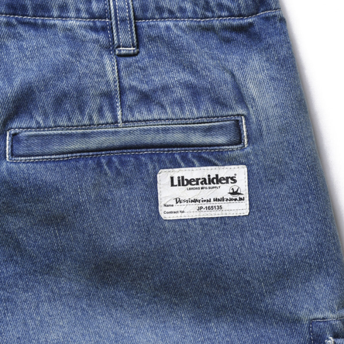 LIBERAIDERS - DENIM 6POCKET SHORTS 【718032501】