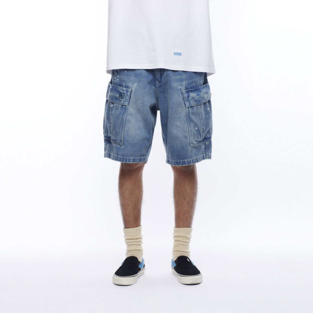 LIBERAIDERS - DENIM 6POCKET SHORTS 【718032501】