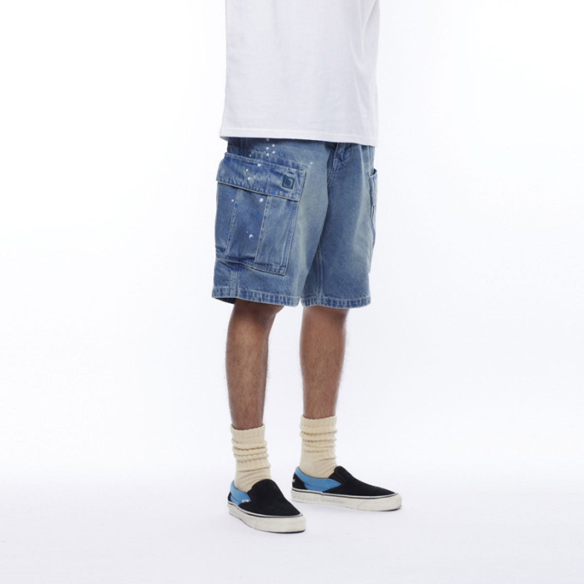 LIBERAIDERS - DENIM 6POCKET SHORTS 【718032501】