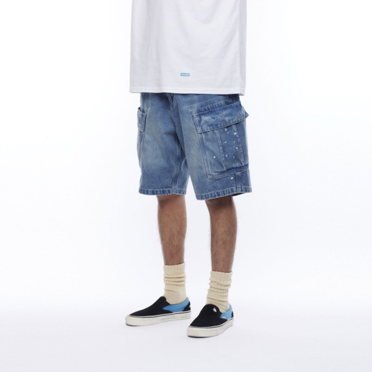 LIBERAIDERS - DENIM 6POCKET SHORTS 【718032501】