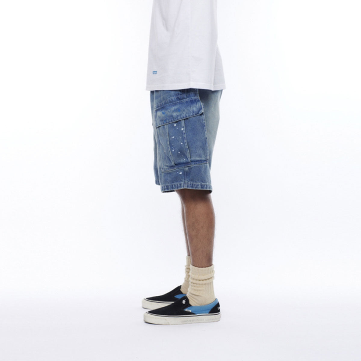 LIBERAIDERS - DENIM 6POCKET SHORTS 【718032501】