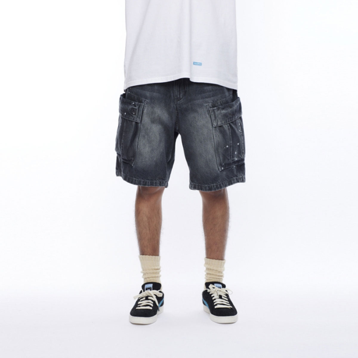LIBERAIDERS - DENIM 6POCKET SHORTS 【718032501】
