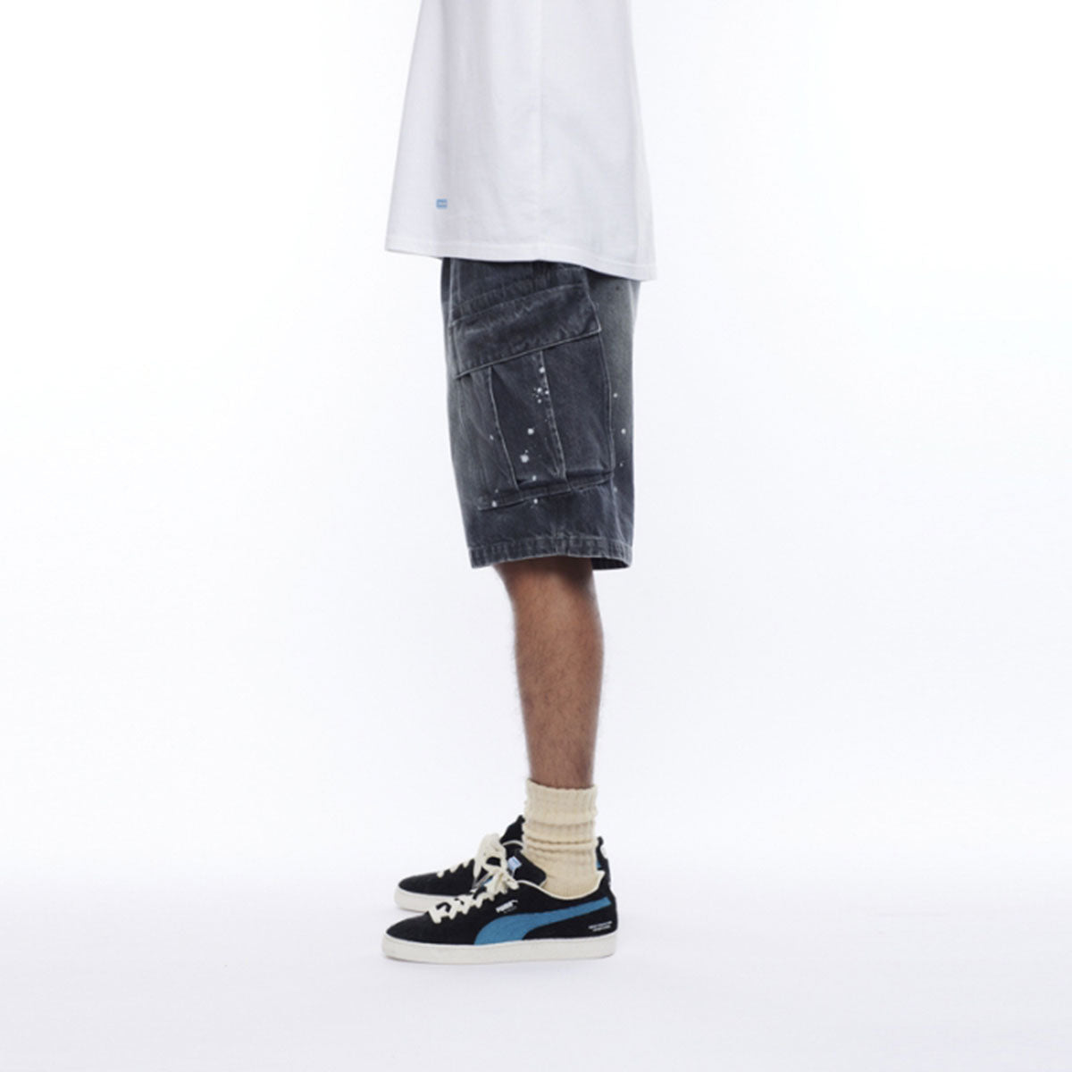 LIBERAIDERS - DENIM 6POCKET SHORTS 【718032501】