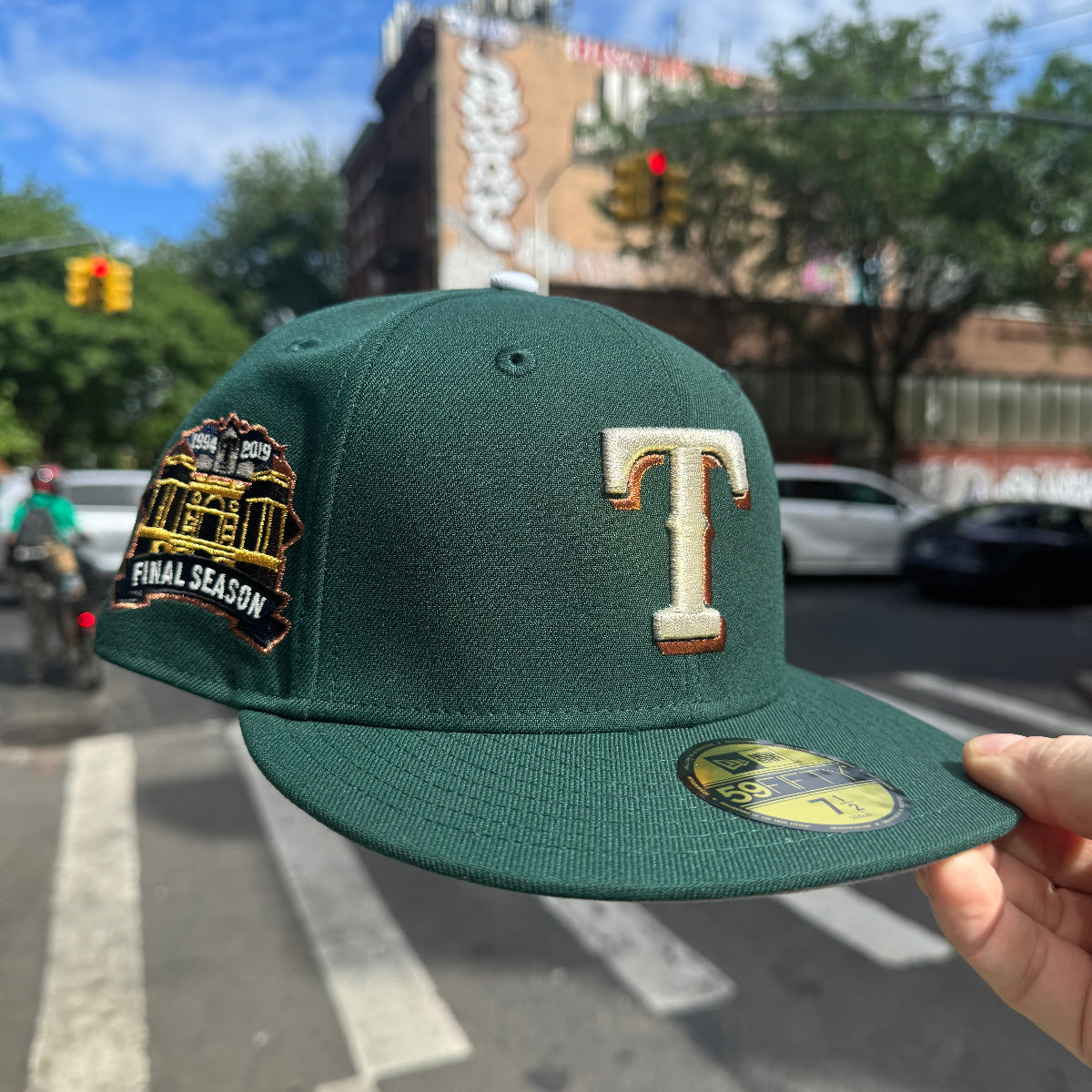 【希少】レイダース 90年代NFLオフィシャル CAP グリーンアンダーバイザー NEW ERA - Texas Rangers Final Season 59fifty Forest Green