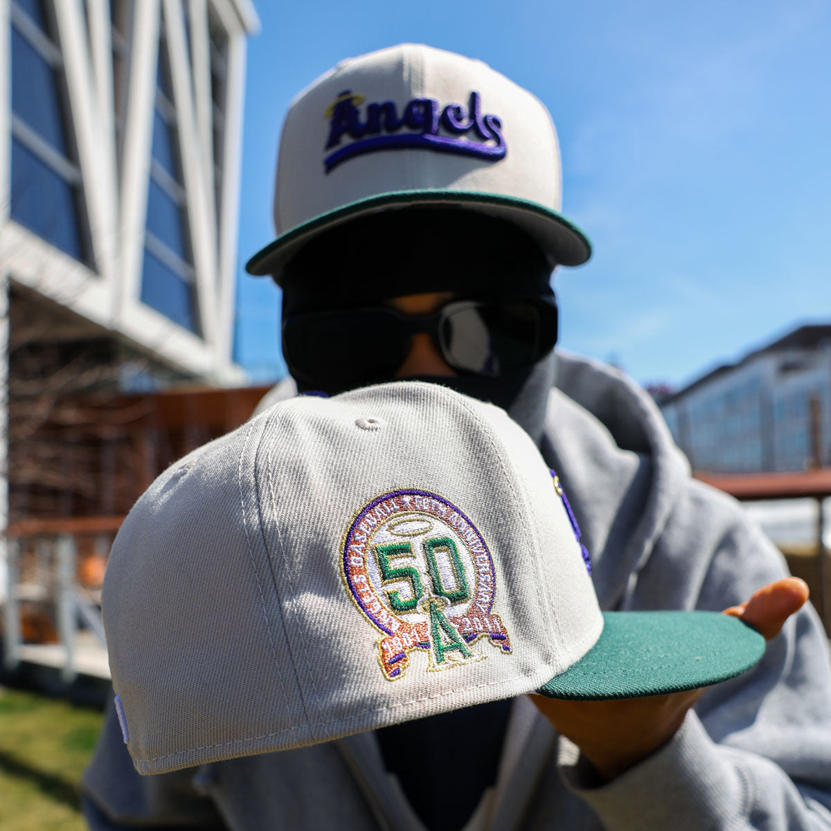 NEW ERA Los Angeles Angels - 59Fifty 50th Anniversary Stone/Dark Green