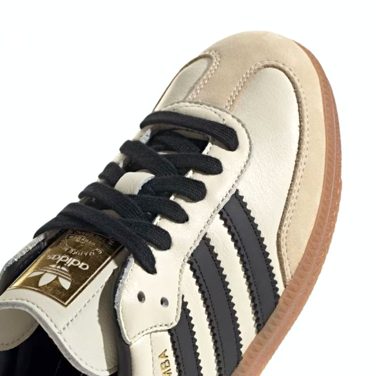 adidas - SAMBA OG WMNS Cream white/core black/sand strata 【ID0478】