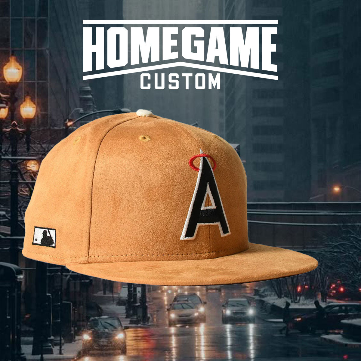 NEW ERA - California Angels CO 59FIFTY SUEDE CAMEL【14882005 