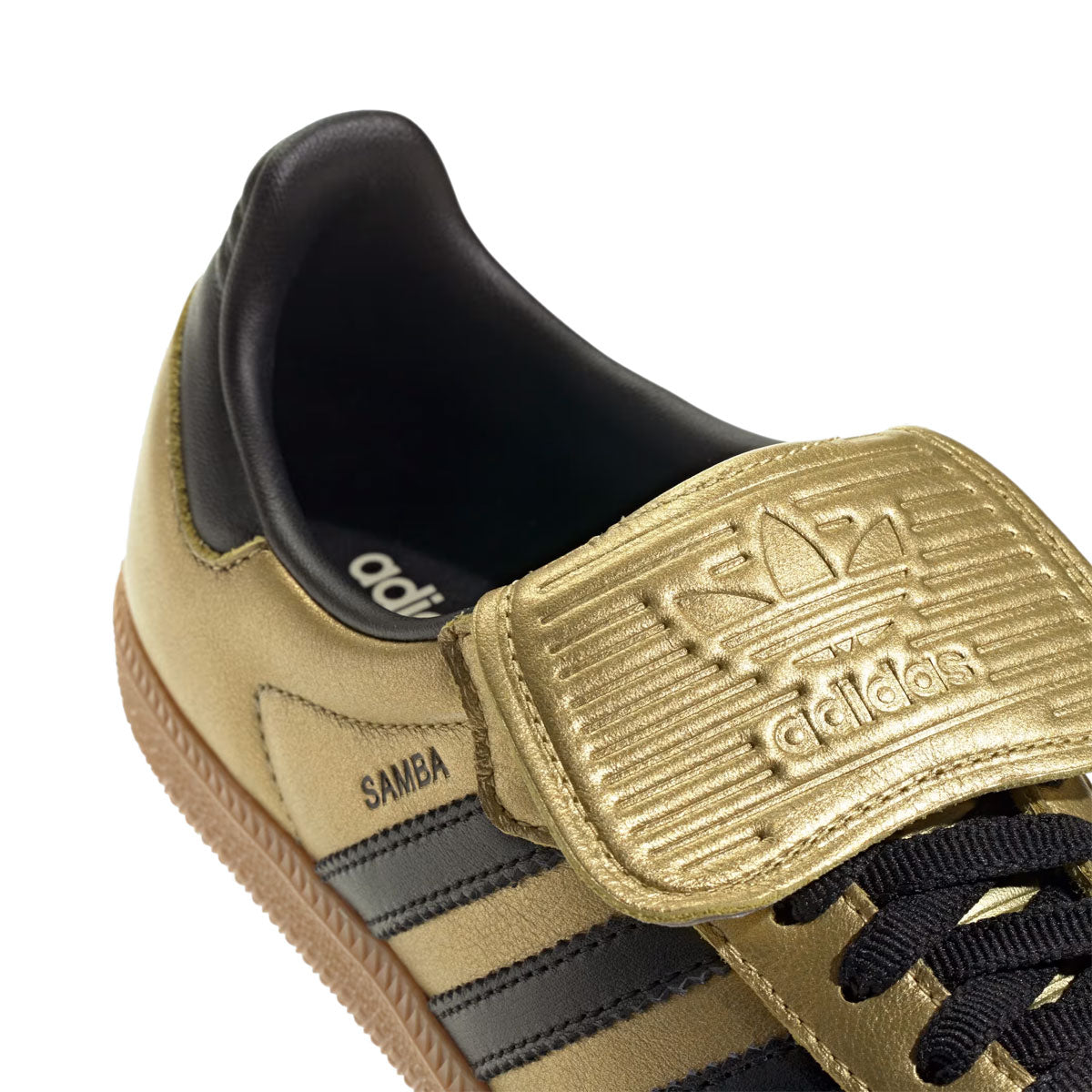 adidas - SAMBA LT WMNS Gold Metallic/Core Black/Gum 【JH5708】