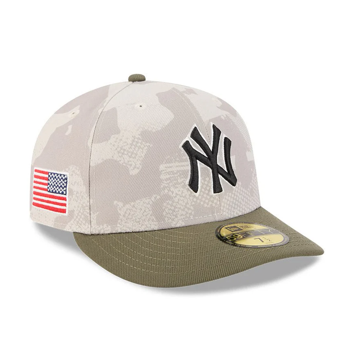 NEW ERA New York Yankees - 59FIFTY MLB2025 Armed Forces Day STONE【14517062】