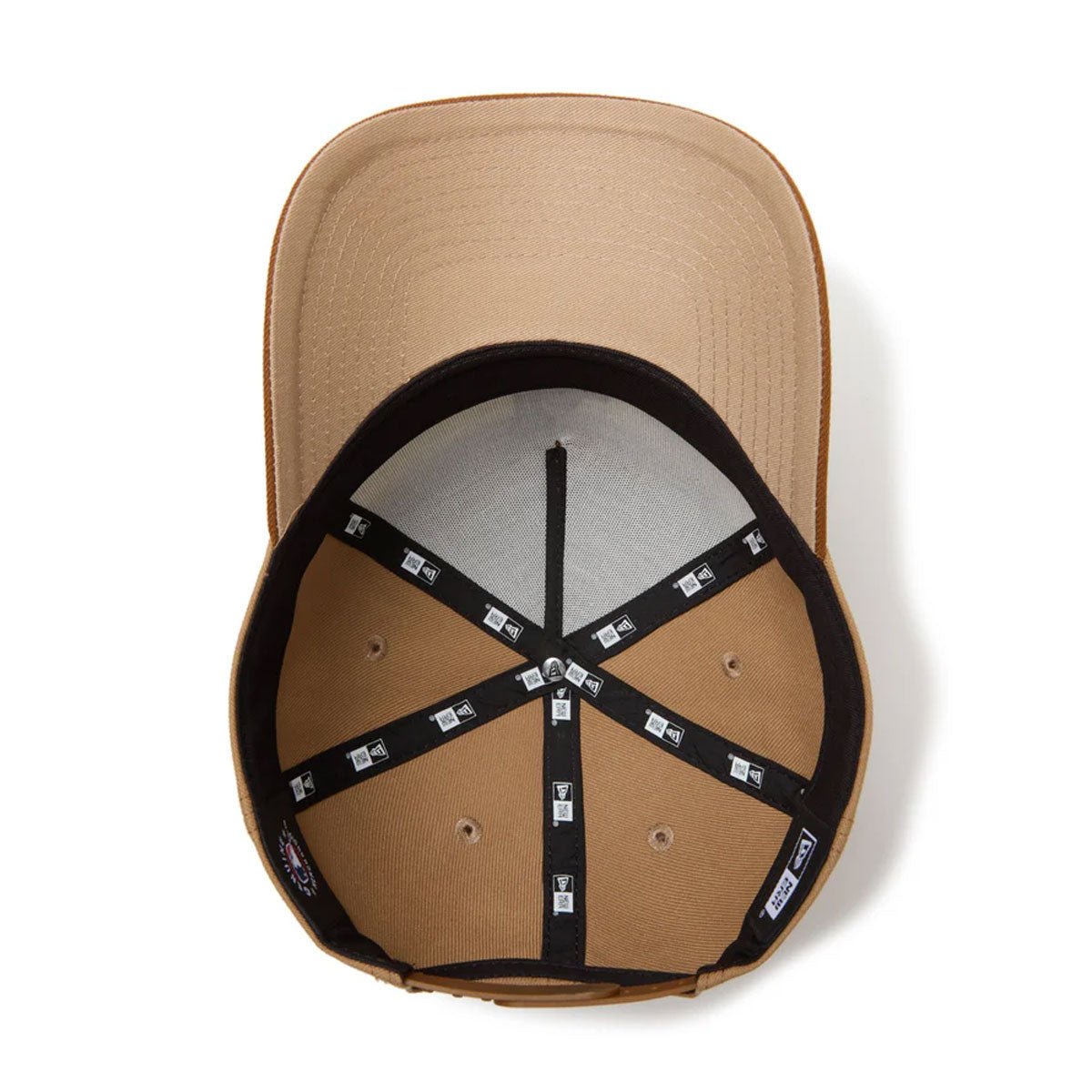 NEW ERA Los Angeles Dodgers - 9FORTY A-Frame PANCAKES Toasted Peanuts/Wine Cork Khaki Visor 【14388666】