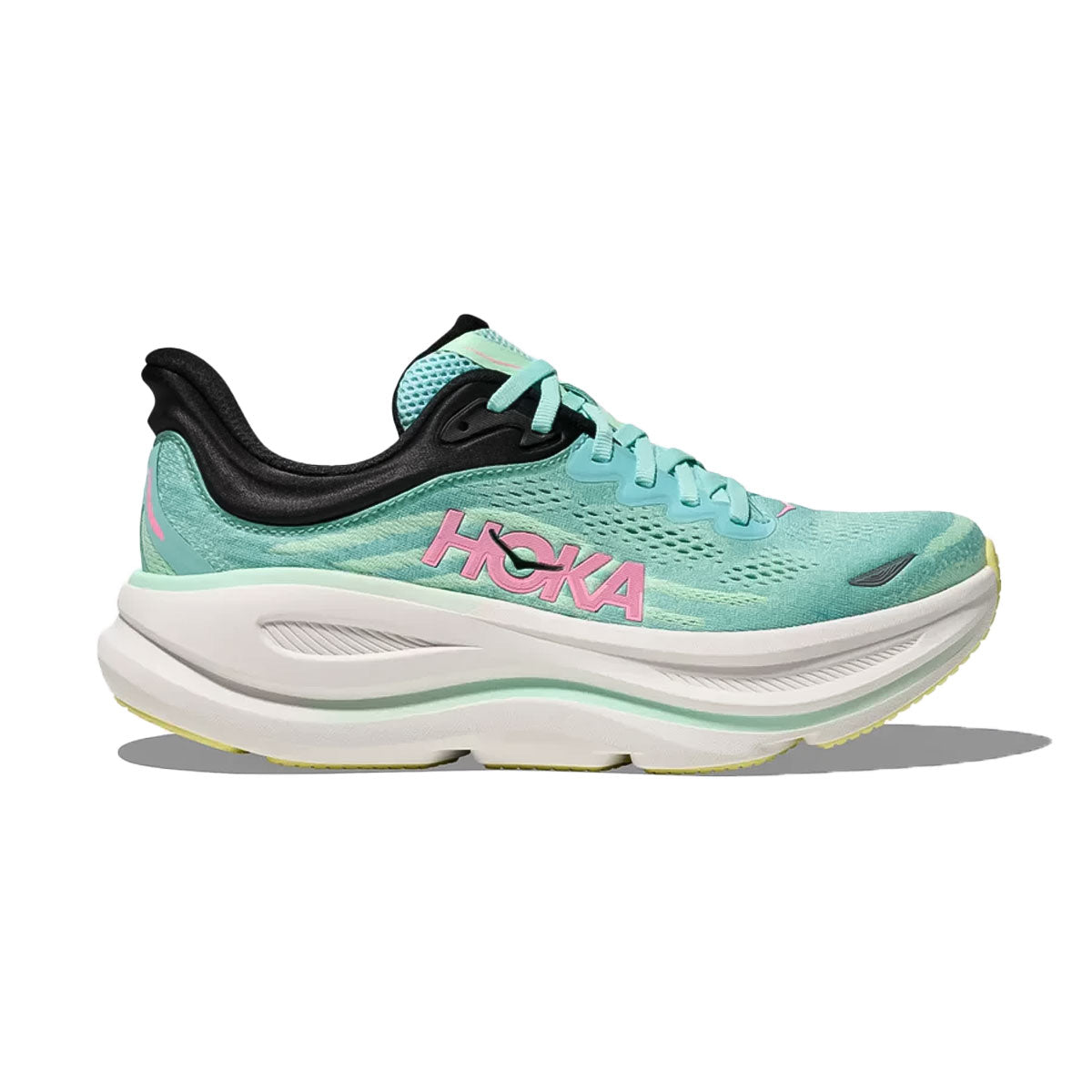 HOKA - BONDI 9 WMNS BLUE SPARK/MINT FLUORITE【1162012-BTF】