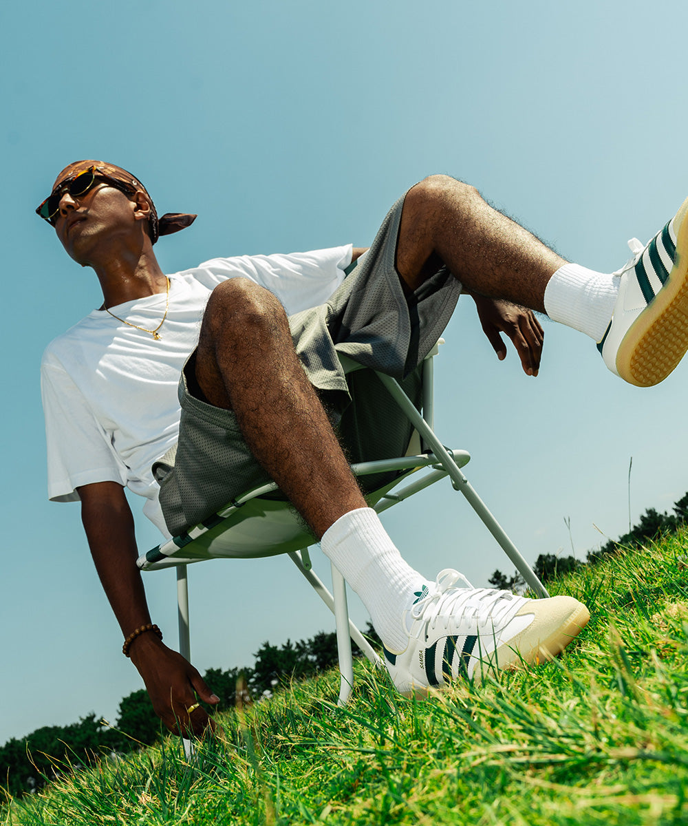adidas - MENS SAMBA OG Foot Wear White/Collegiate Green/Gum 【JS3831】