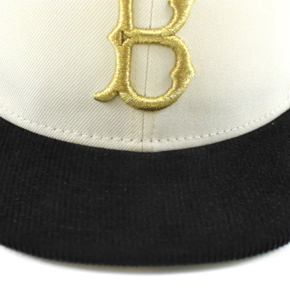 NEW ERA 布魯克林道奇隊 - 59FIFTY 42 JACKIE ROBINSON 鍍鉻白色燈芯絨