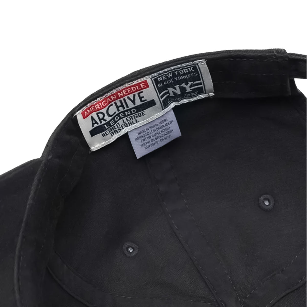 AMERICAN NEEDLE - New York Black Yankees Archive Legend Cap BLACK【SMU694FNBY-BLK】