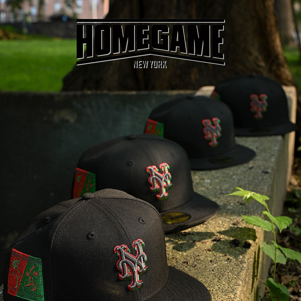 New Era - New York Mets SHEA STADIUM 40th Anniversary 59FIFTY Black/Red/Green