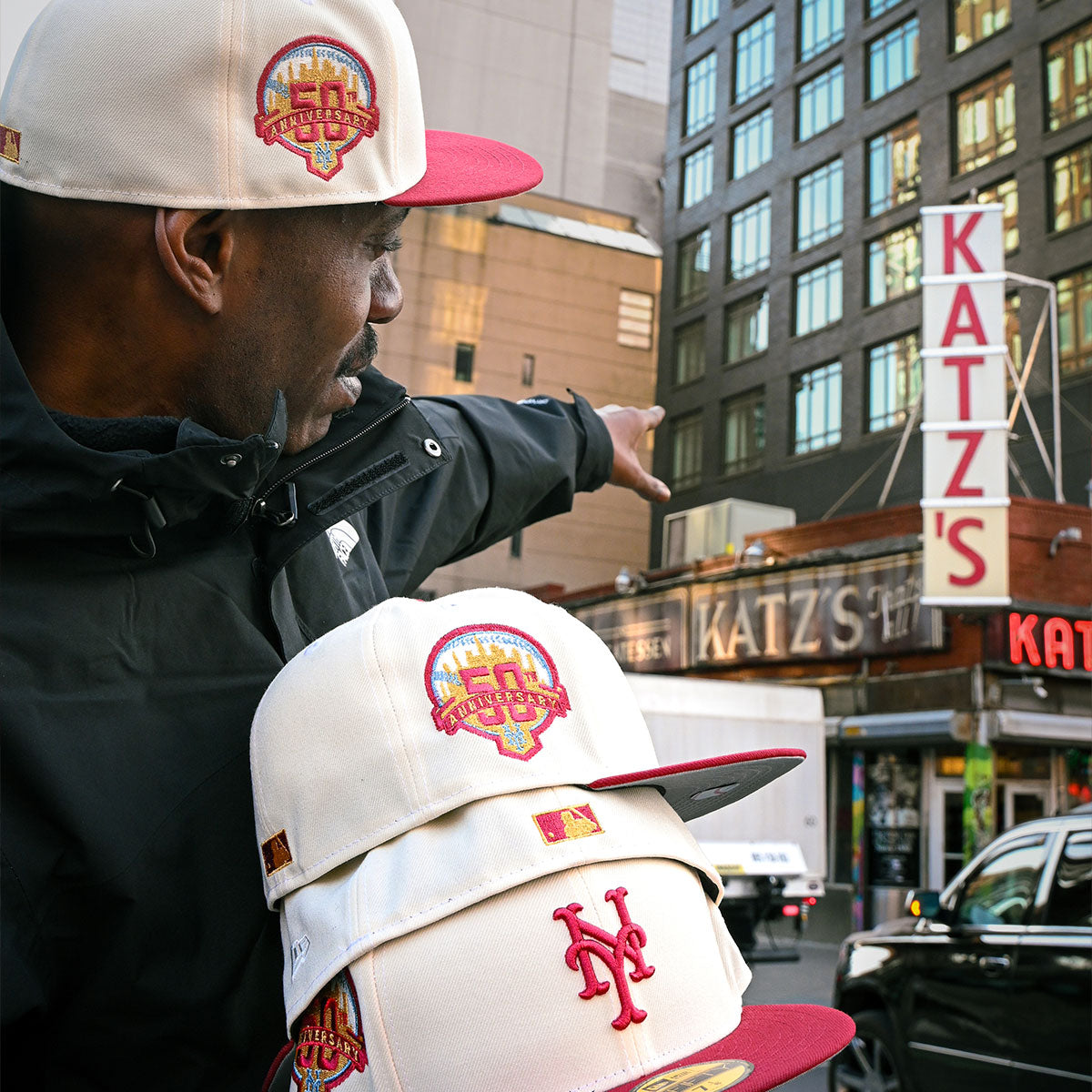 NEW ERA New York Mets - 59Fifty 50th Anniversary Chrome White/Brick Red