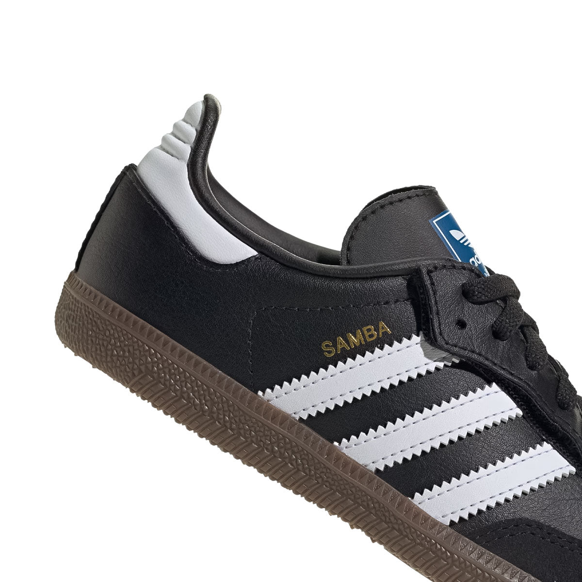 adidas ‐ SAMBA OG Comfort Closure Elastic Lace Kids Core Black/Cloud White/Gum 【JQ6390】