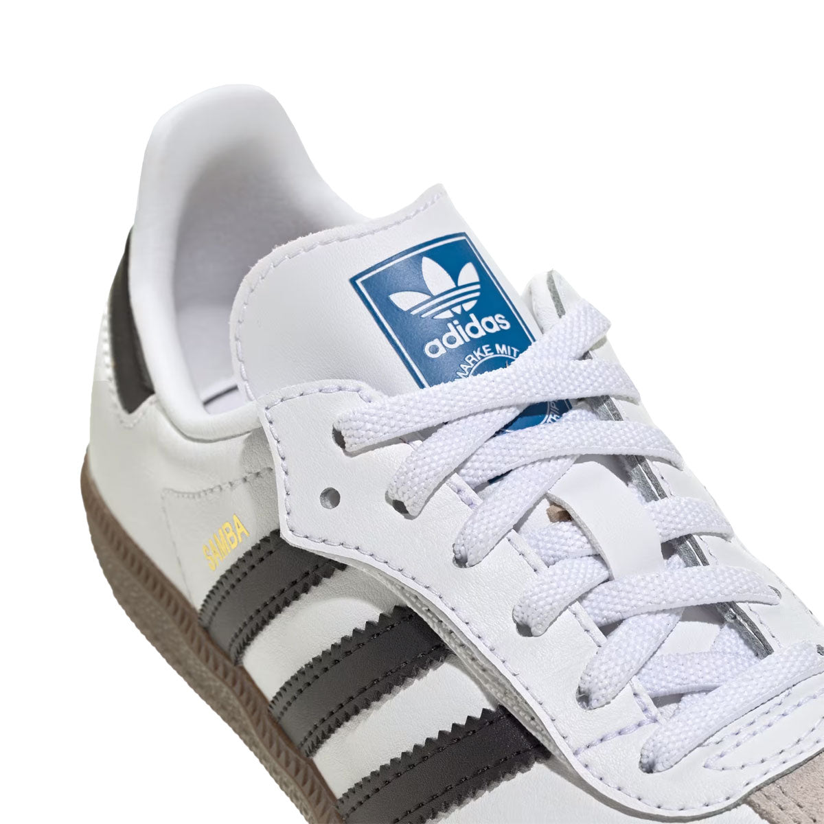 adidas - SAMBA OG Comfort Closure Elastic Lace Kids Cloud White/Core Black/Gum【JQ6391】