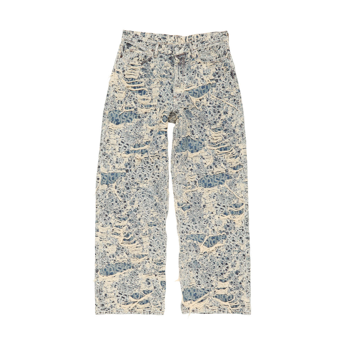 ACNE STUDIOS - 1981 U DENIM DISTRESSED MONOGRAM