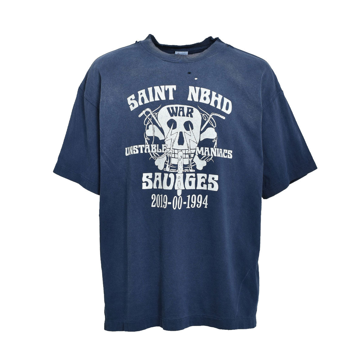 SAINT Mxxxxxx × NEIGHBORHOOD - NH_SS TEE/STHD.SAINTNBHD 【SM-HR8-0000-C71】