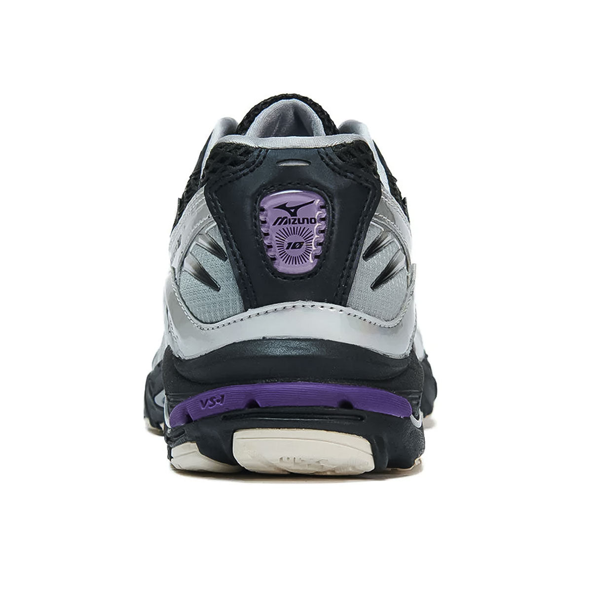 MIZUNO - UNISEX WAVE RIDER 10 BLACK/BLACK/SILVER【D1GA250601】