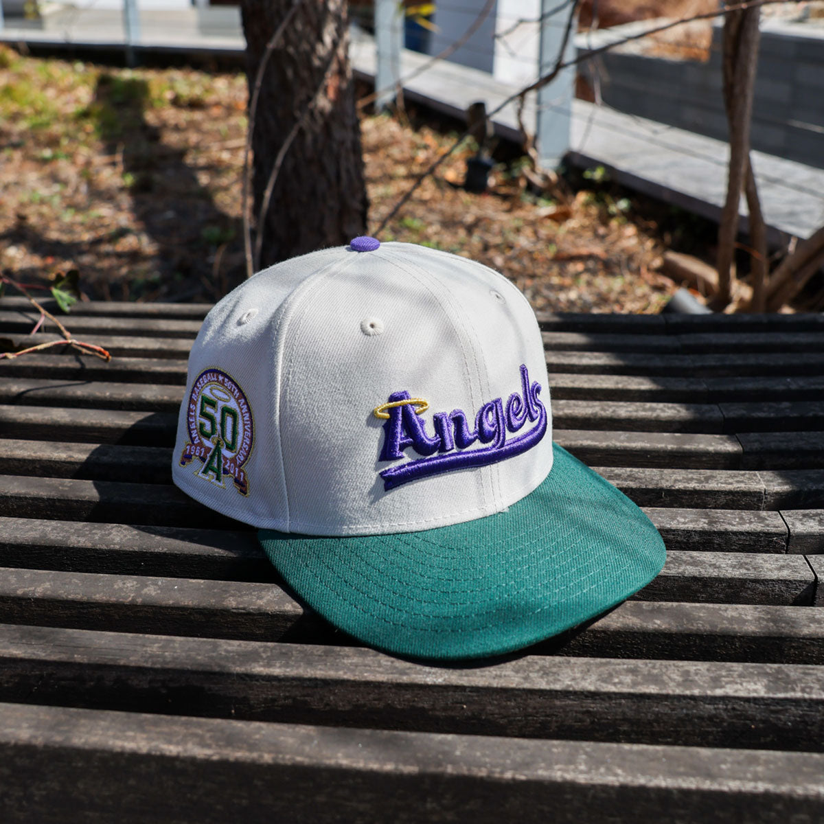 NEW ERA Los Angeles Angels - 59Fifty 50th Anniversary Stone/Dark Green