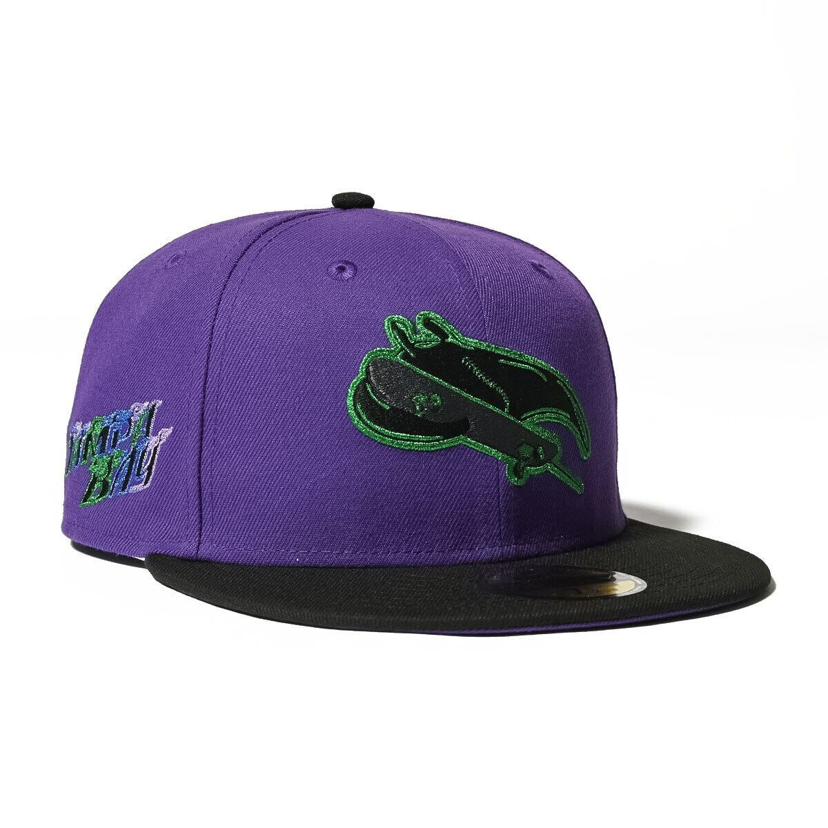 NEW ERA - TAMPA BEY RAYS CO FLAME SIDE LOGO 59FIFTY DPPURPLE/BLK【70930094】