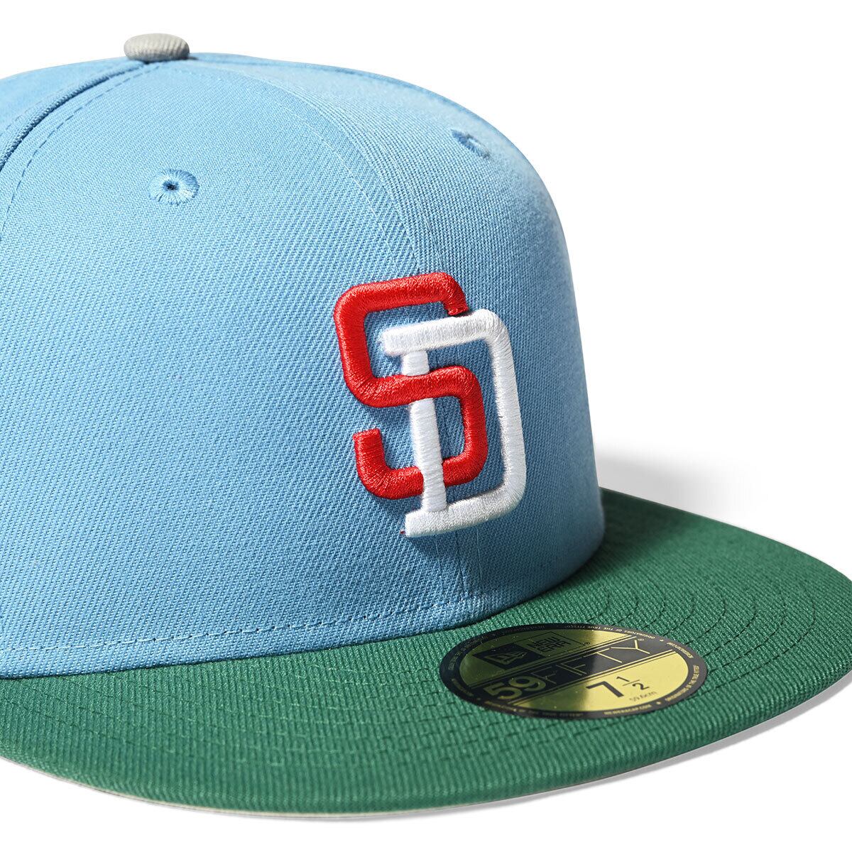 NEW ERA - San Diego Padres CO STADIUM 59FIFTY SKY BLUE/GREEN【70874419】