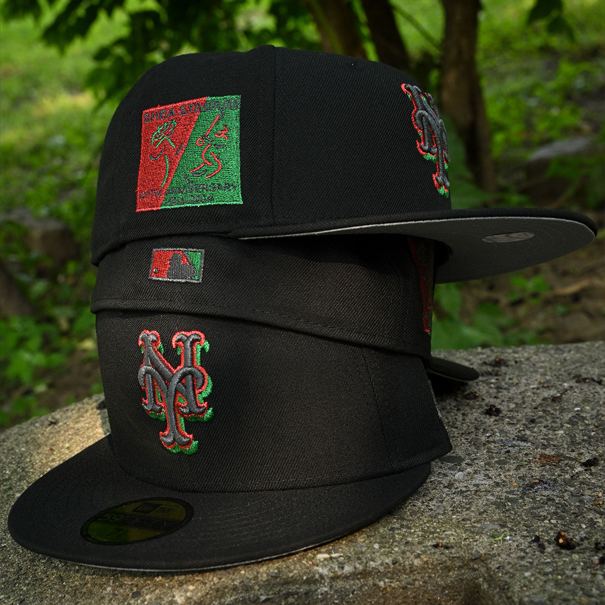 New Era - New York Mets SHEA STADIUM 40th Anniversary 59FIFTY Black/Red/Green