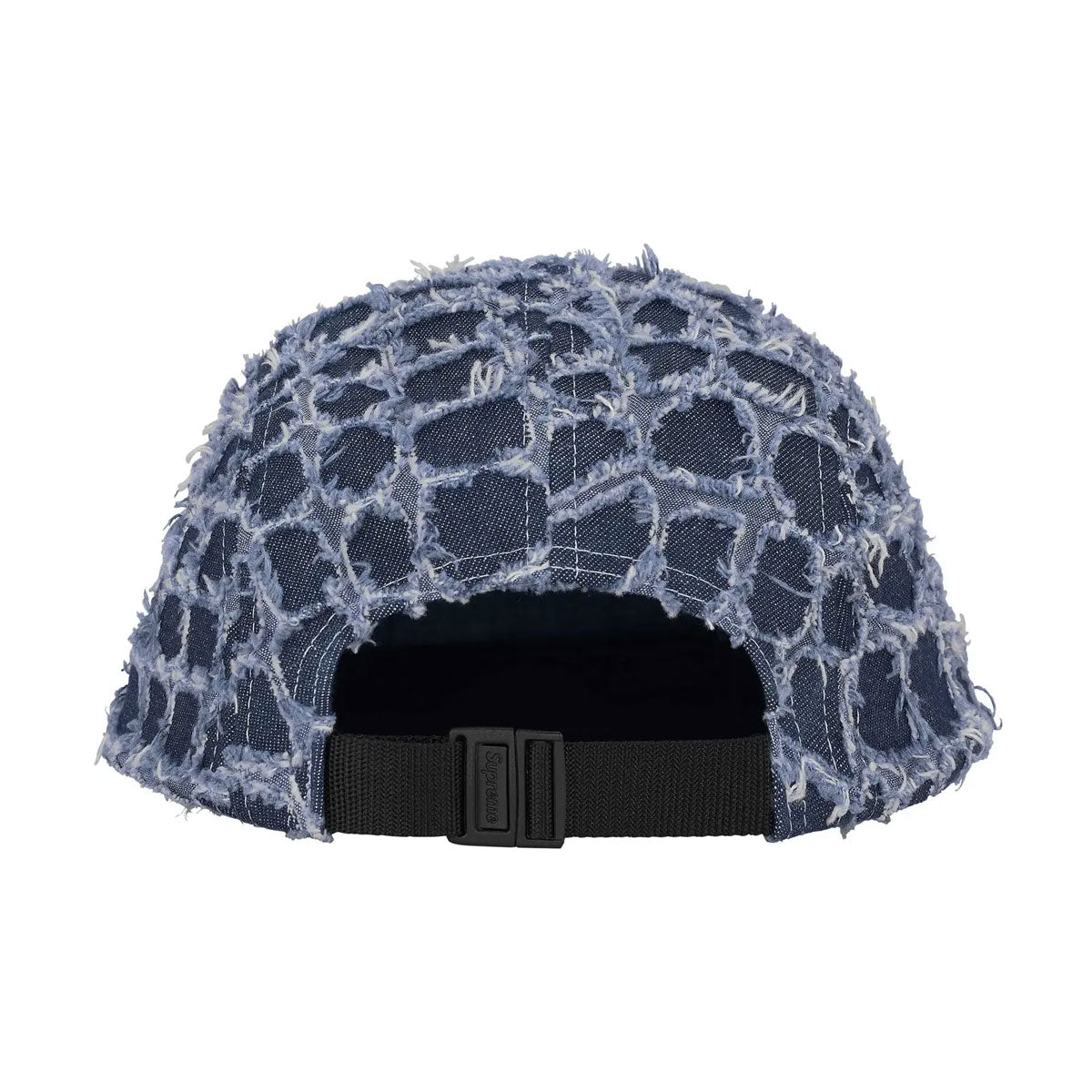 Supreme - Frayed Croc Denim Camp Cap Indigo