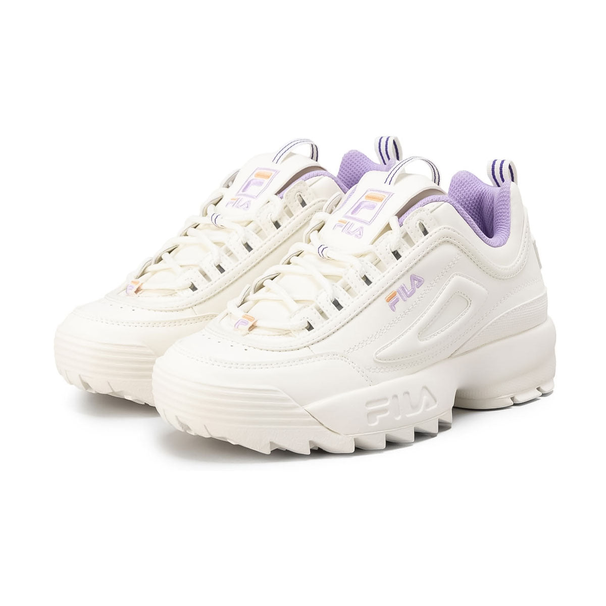 FILA - DISRUPTOR II SNOW WHITE/PURPLE/ORANGE 【USS25007-148】