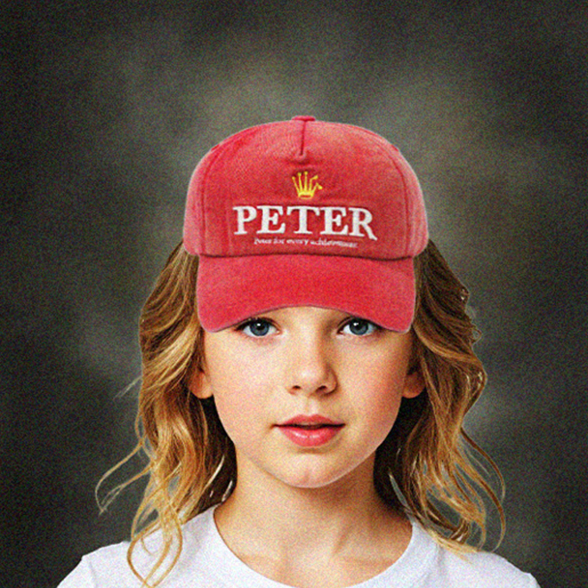 MY NAME IS PETER - 5 PANEL PREX CAP RED