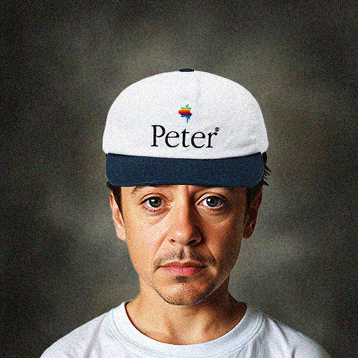 MY NAME IS PETER - 5-PANEL PAPPLE CAP WHITE & NAVY