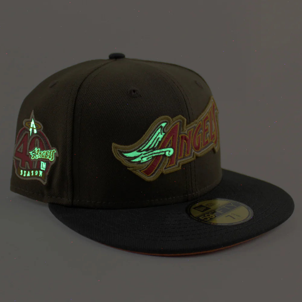 NEW ERA Anaheim Angels - 40TH 59FIFTY WALNUT BLACK RUST ORANGE