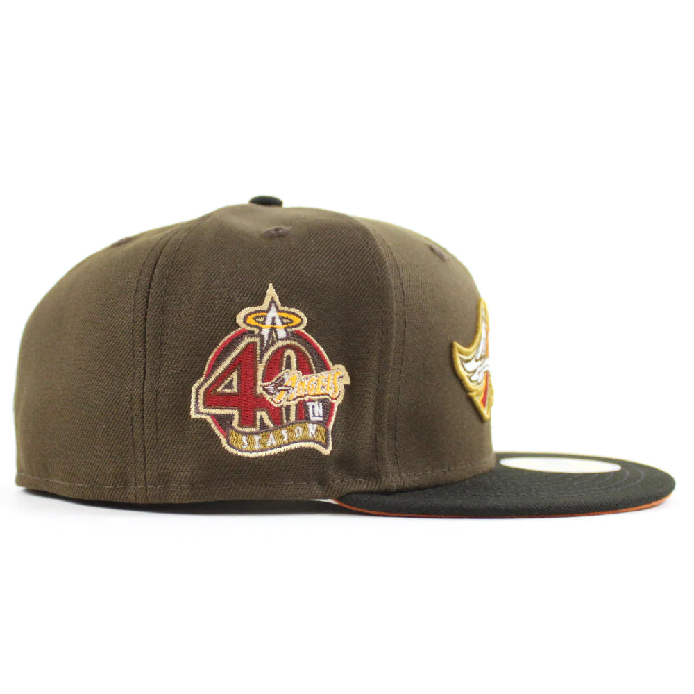 NEW ERA Anaheim Angels - 40TH 59FIFTY WALNUT BLACK RUST ORANGE