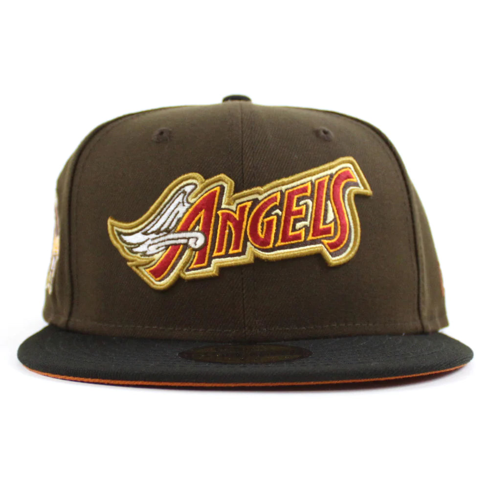 NEW ERA Anaheim Angels - 40TH 59FIFTY WALNUT BLACK RUST ORANGE