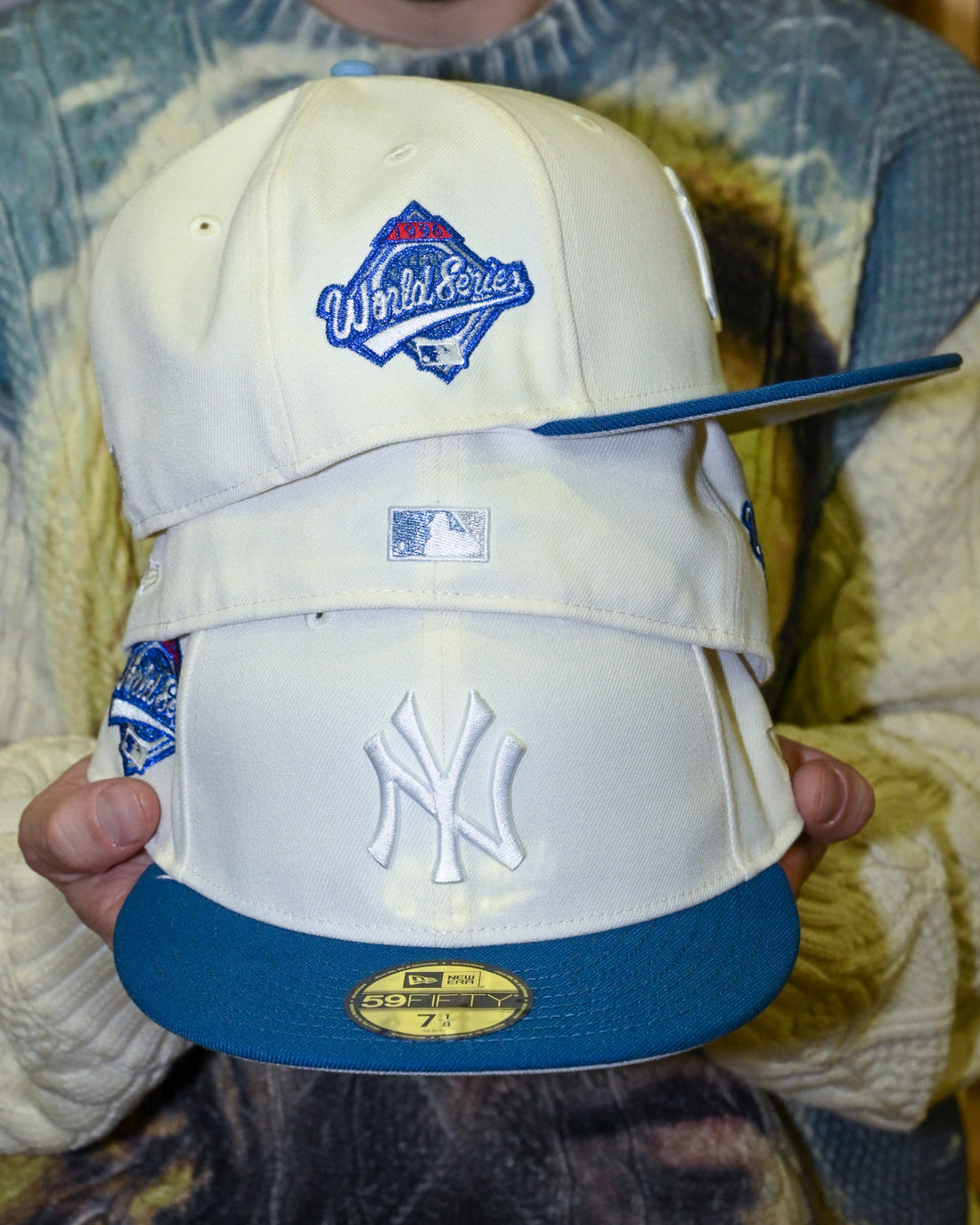 NEW ERA New York Yankees - 59FIFTY 1996 World Series Chrome White/Seashore Blue