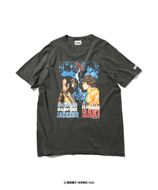 HOMEGAME×刃牙×PANCRASE - RAMPAGE JACKSON VS 刃牙 S/S TEE 【HG240104】